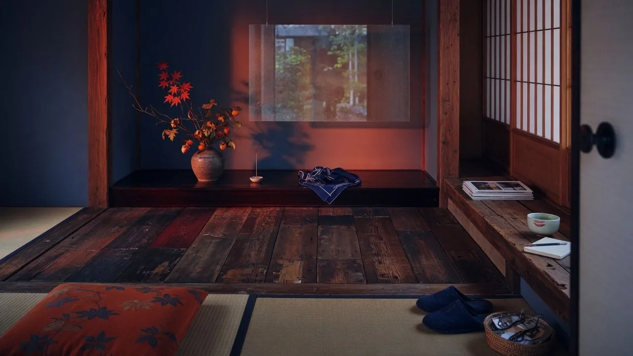 京都の古材を使った床の間